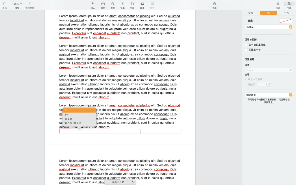如何在Page中非第一页开始插入页码 操作步骤图 4