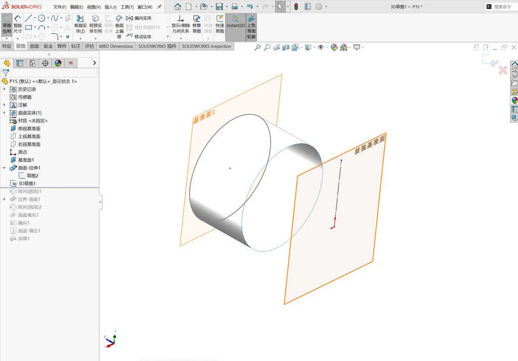 solidworks 三管混接 操作步骤图 4