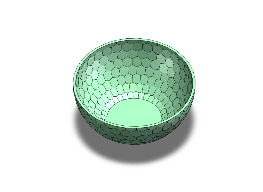 solidworks-5步带你创建这个超酷的6边形纹理碗！
