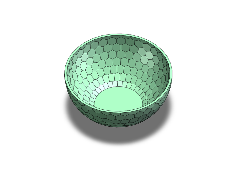 solidworks-5步带你创建这个超酷的6边形纹理碗！