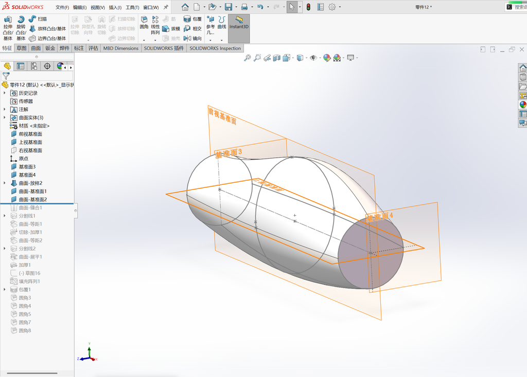 Solidworks曲面展平与包覆命令案例 操作步骤图 12
