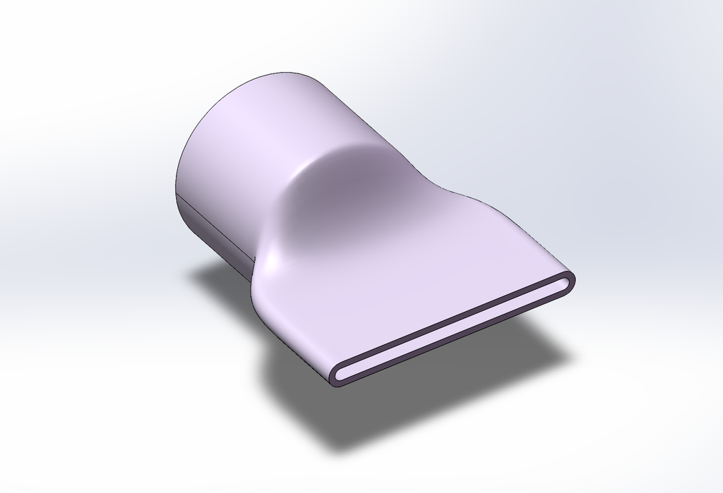 Solidworks吸尘器嘴怎么建模?-变形命令讲解