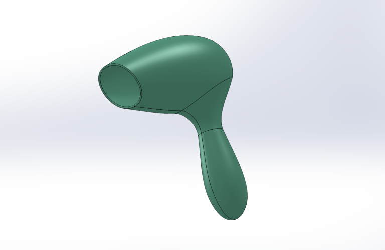 Solidworks吹风机曲面建模思路